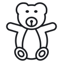 Teddy bear 5 icon