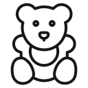 Teddy bear 4 icon