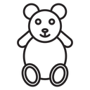 Teddy bear 2 icon