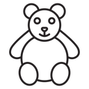 Teddy bear icon