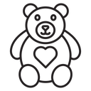Teddy bear icon