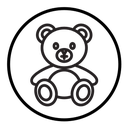 Teddy bear icon