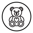 Teddy bear icon