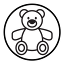 Teddy bear icon