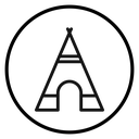 Teepee Tent Circle icon