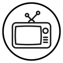 Television Black Outline icon