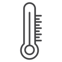 Temperature Black Outline icon
