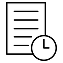 Temporary Files Clock icon