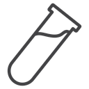 Test Tube Black Outline icon