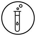 Test Tube Drop Circle icon