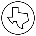 Texas map icon