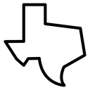 Texas map icon