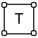 Text Bounding Box icon