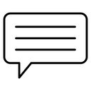 Text Speech Bubble icon
