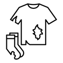 Textile waste icon
