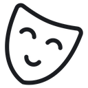 Theater masks 3 icon
