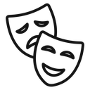 Theater masks 4 icon