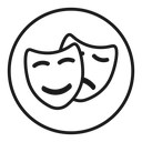 Theater masks icon