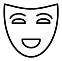 Theatrical mask icon
