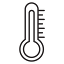 Thermometer Black Outline icon