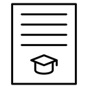 Thesis Black Outline icon