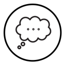 Thinking bubble icon