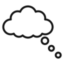 Thought bubble 4 icon