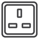 Three-Pin Wall Socket icon