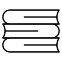 Three Stacked Books icon