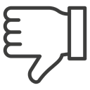 Thumb down icon