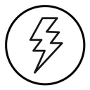 Thunder bolt icon
