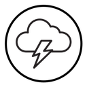 Thunder lightning icon