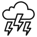 Thunder lightning icon