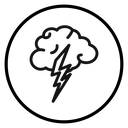 Thunder lightning icon