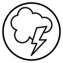 Thunder lightning icon