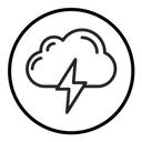 Thunder lightning icon