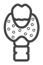 Thyroid Black Outline icon