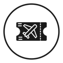 Ticket airline icon