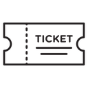 Ticket stub icon