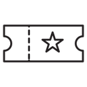Ticket stub icon