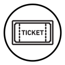 Ticket stub icon