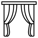 Tied Back Curtains Rod icon