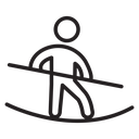 Tightrope walker icon