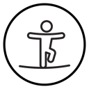 Tightrope walker icon