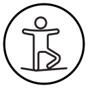 Tightrope walker icon