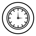 Time clock icon