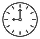 Time Clock Arrow Hands icon