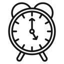 Time clock watch icon