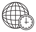 Time zones icon