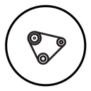 Timing belt icon